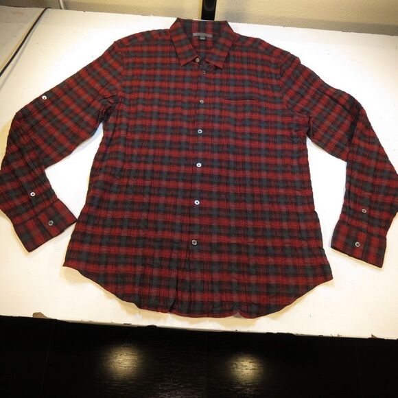 NEW NWT $268 JOHN VARVATOS BUTTON UP LONG SLEEVE SHIRT Mens XXL 2XL - Picture 2 of 5